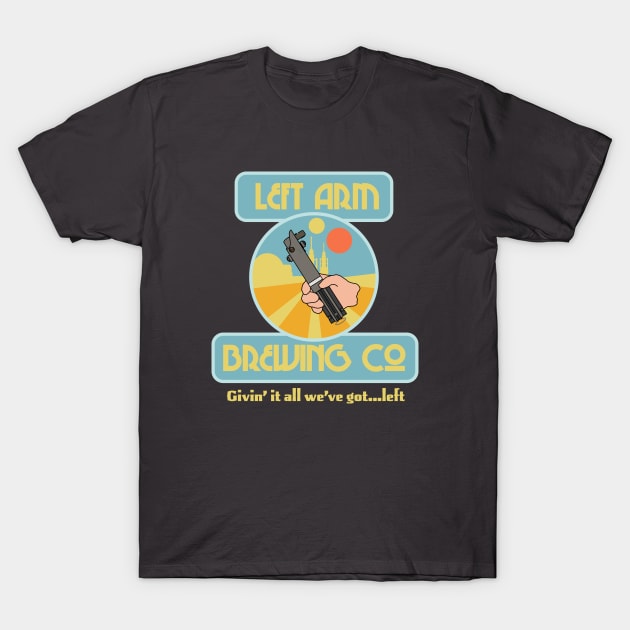 Left Arm Brewing T-Shirt by wanderlust untapped